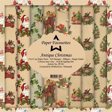 Paper Favourites Anrique Christmas 3x8 design 15x15cm 200g